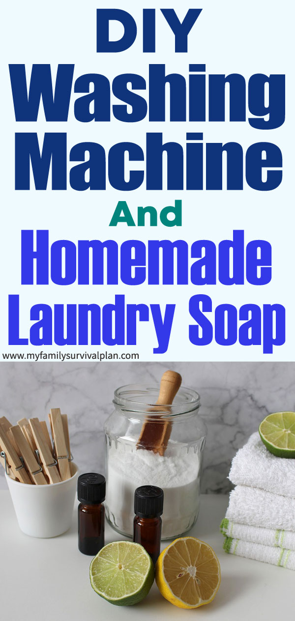 DIY Washing Machine And Homemade Laundry Soap