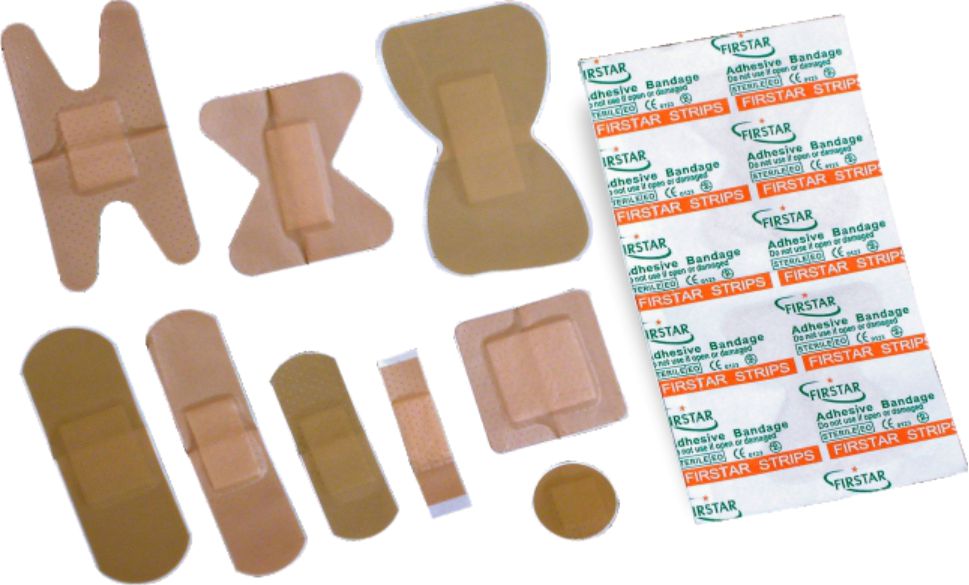 Adhesive bandages come in all shapes and sizes